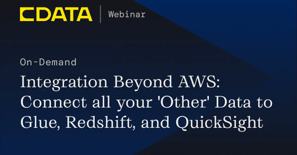 Integration Beyond AWS (CData Software)