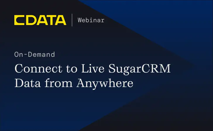 Connect to Live SugarCRM Data