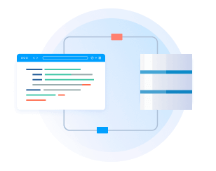 Application with flows to a database