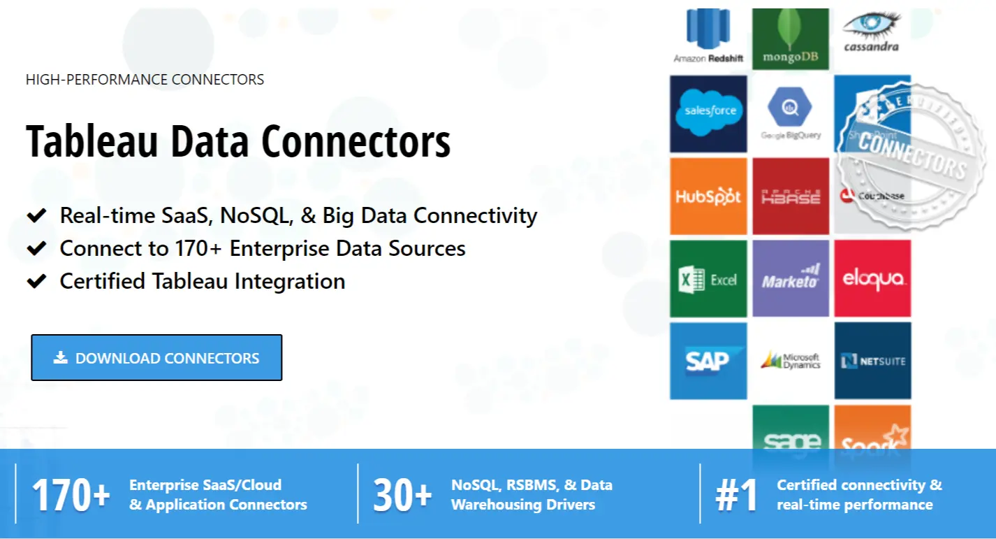 CData Tableau Connectors
