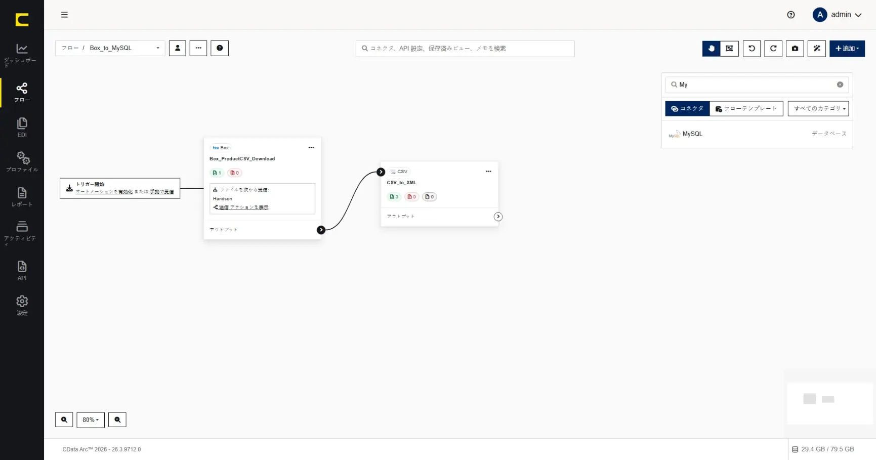 CData Arc ハンズオンテキスト(シナリオ2-2)