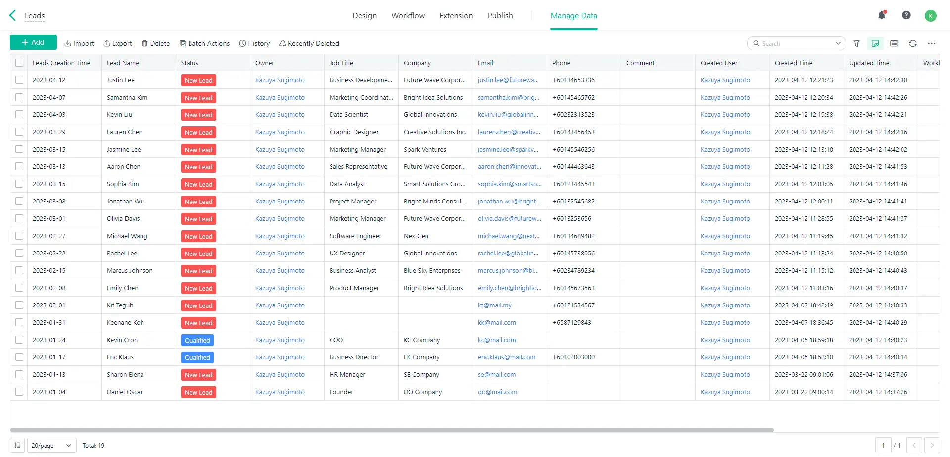 ノーコードアプリプラットフォーム JODOO のCRM アプリデータをPower BI Desktop で可視化・分析