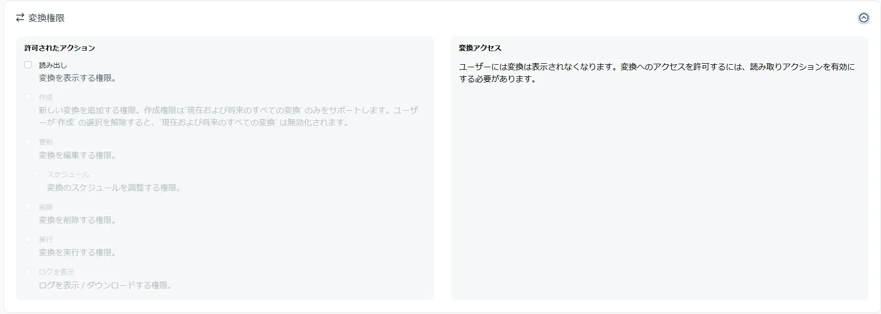 変換権限