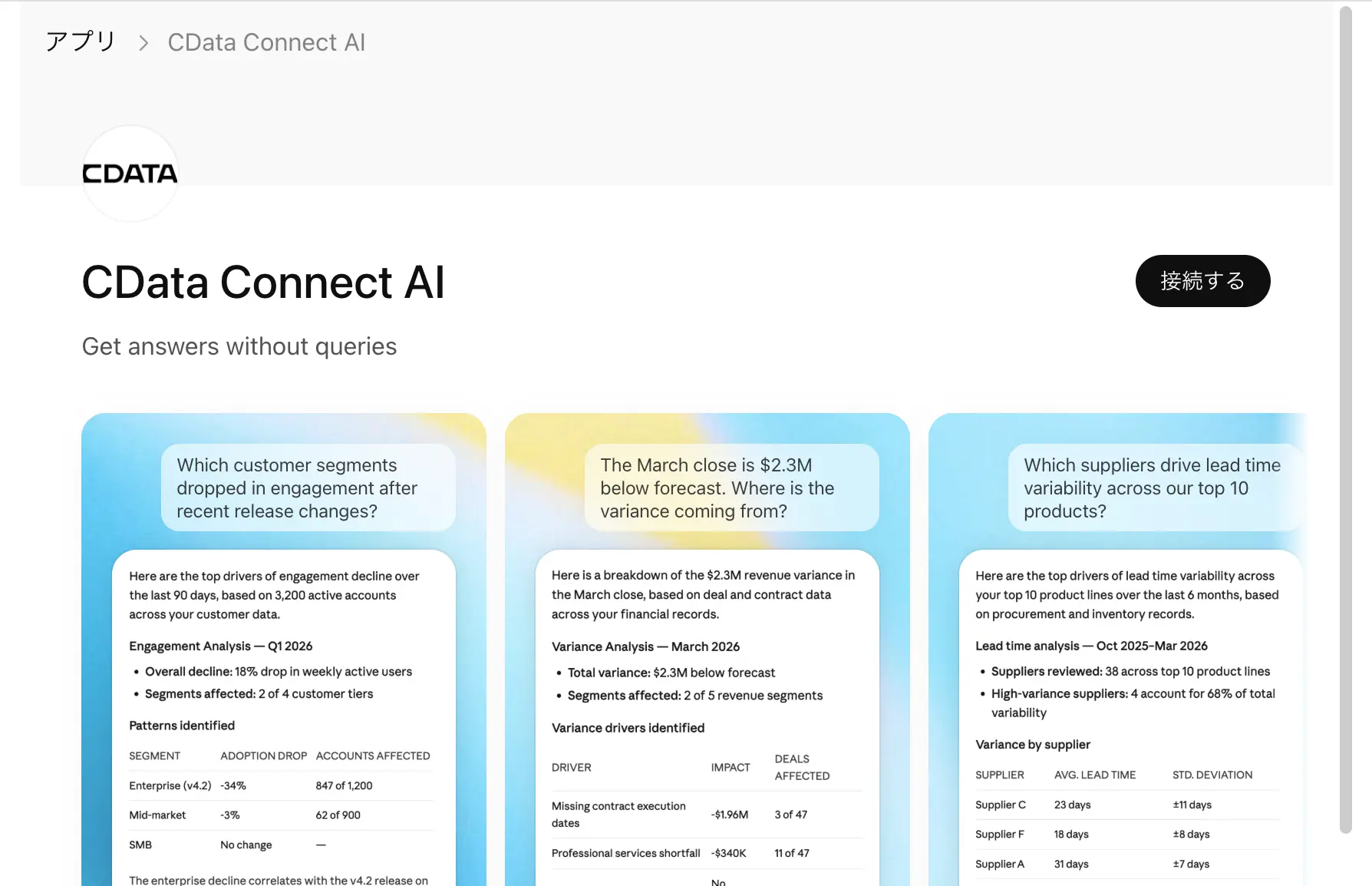 ChatGPT から kintone を操作する方法:アプリディレクトリから追加するだけで使える CData Connect AI MCP