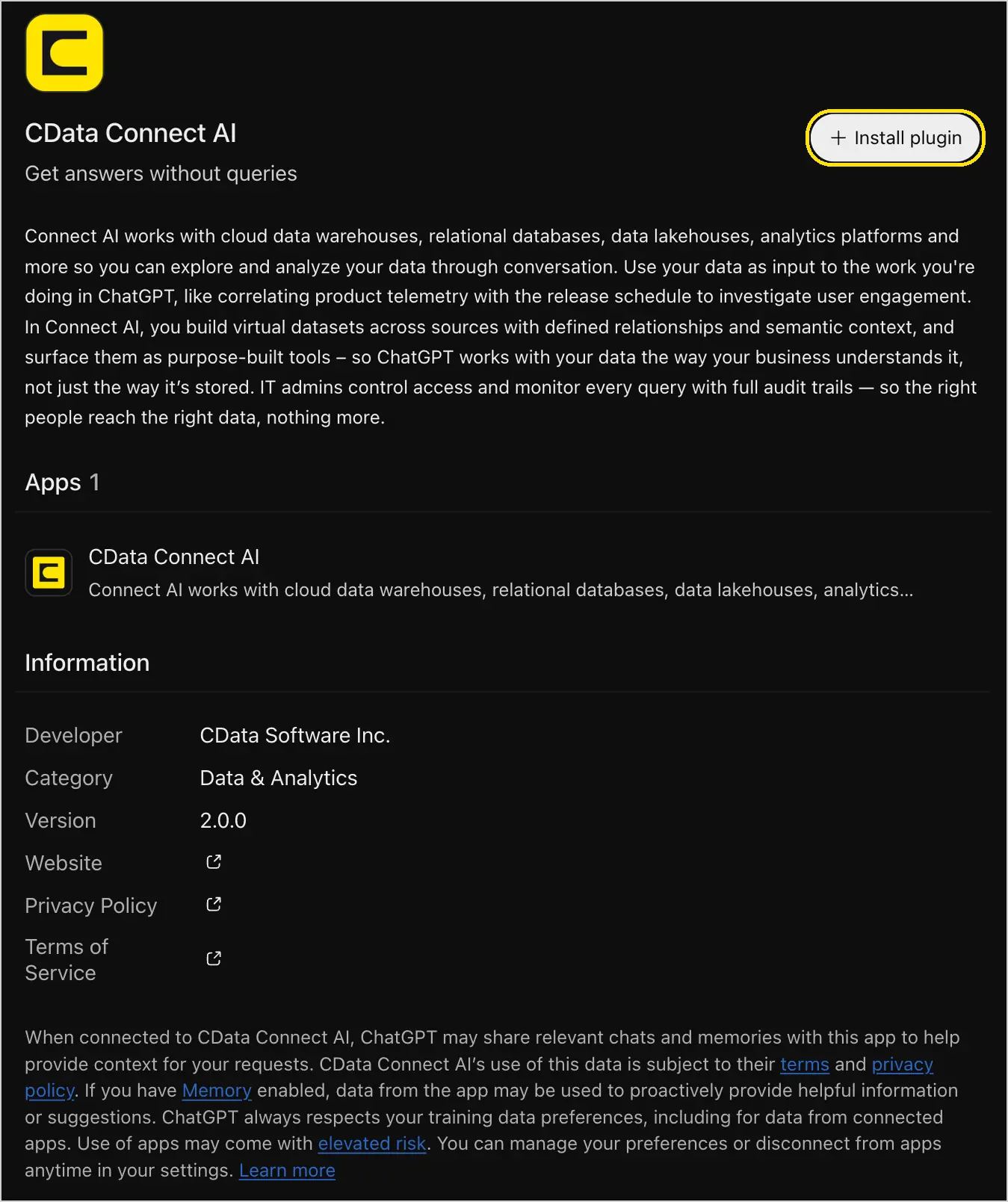 Plugin Detail Install