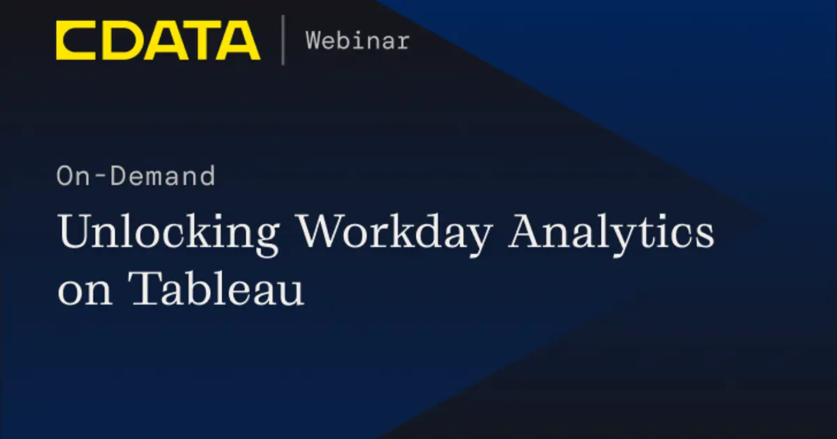 Unlocking Workday Analytics on Tableau