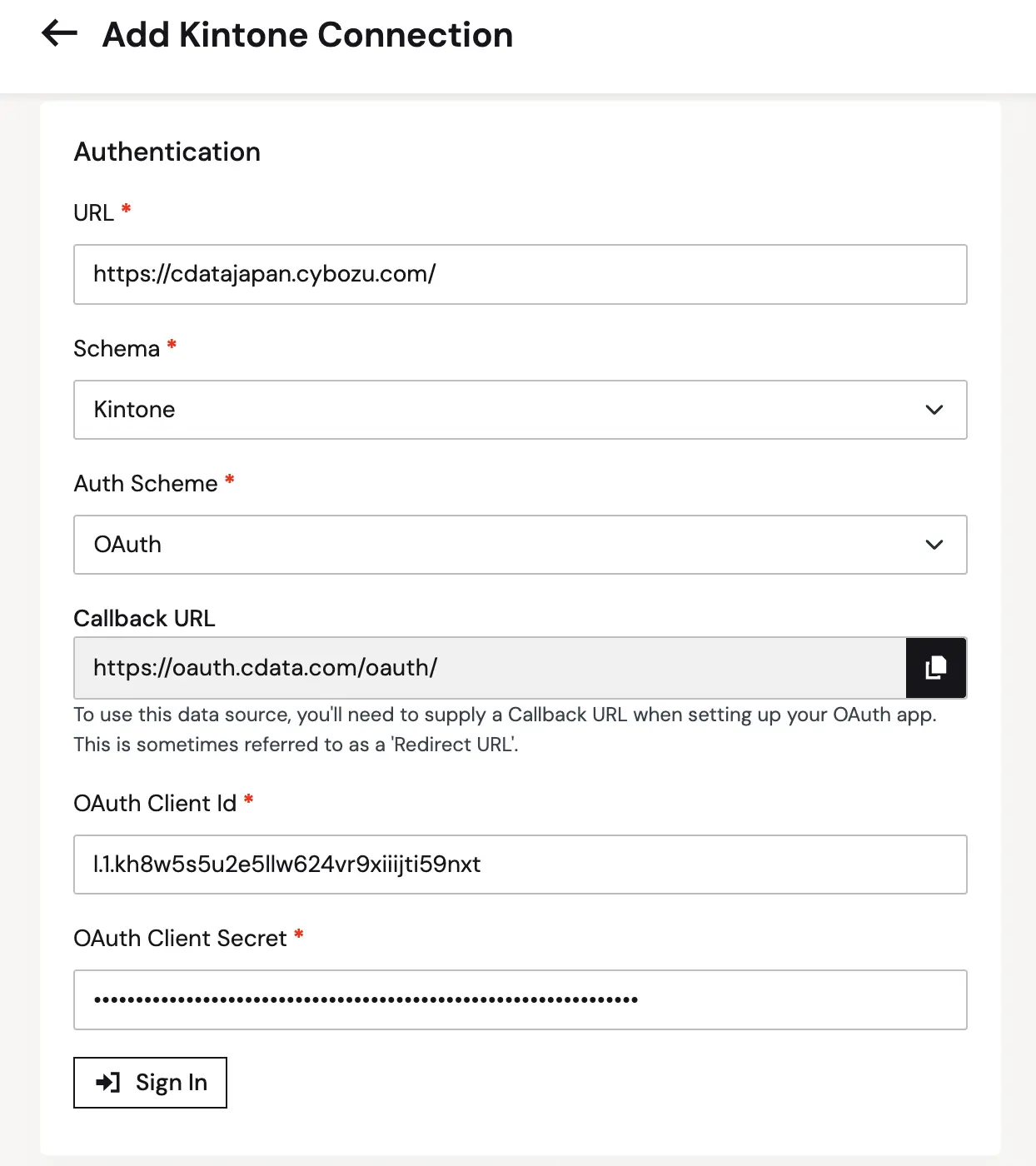 kintone MCP コネクタが Per User Authentication に対応:CData Connect AI でユーザーごとの認証を設定する方法