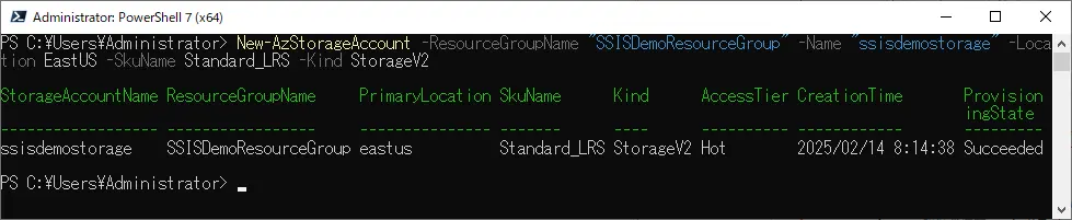 New-AzStorageAccount