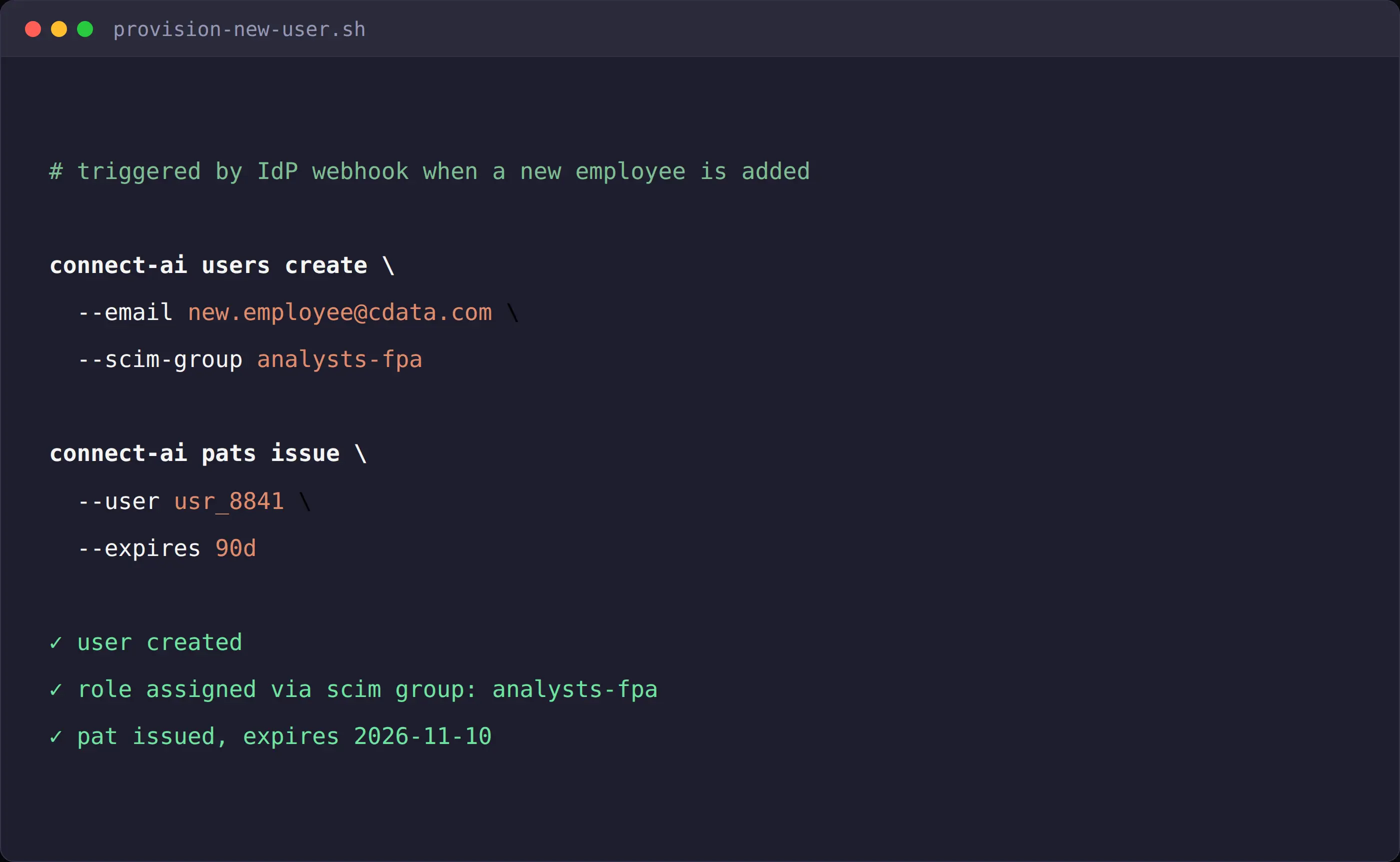 Management API