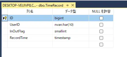 SQL Server テーブル