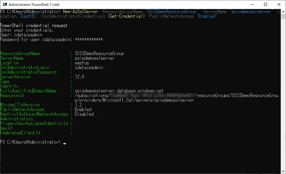 New-AzSqlServer