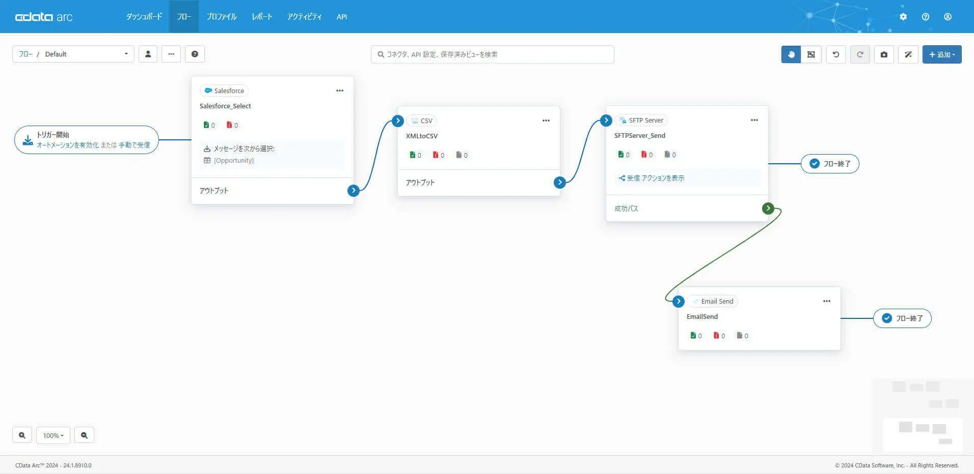 SFTP Server に用意したファイルがダウンロードされたら、そのファイルを添付してメールで通知