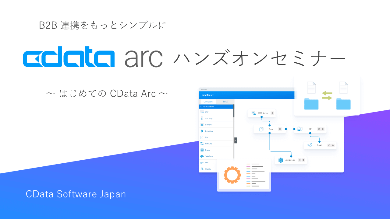 CData Arc ハンズオンセミナー｜4/26（水）15：00～16：30