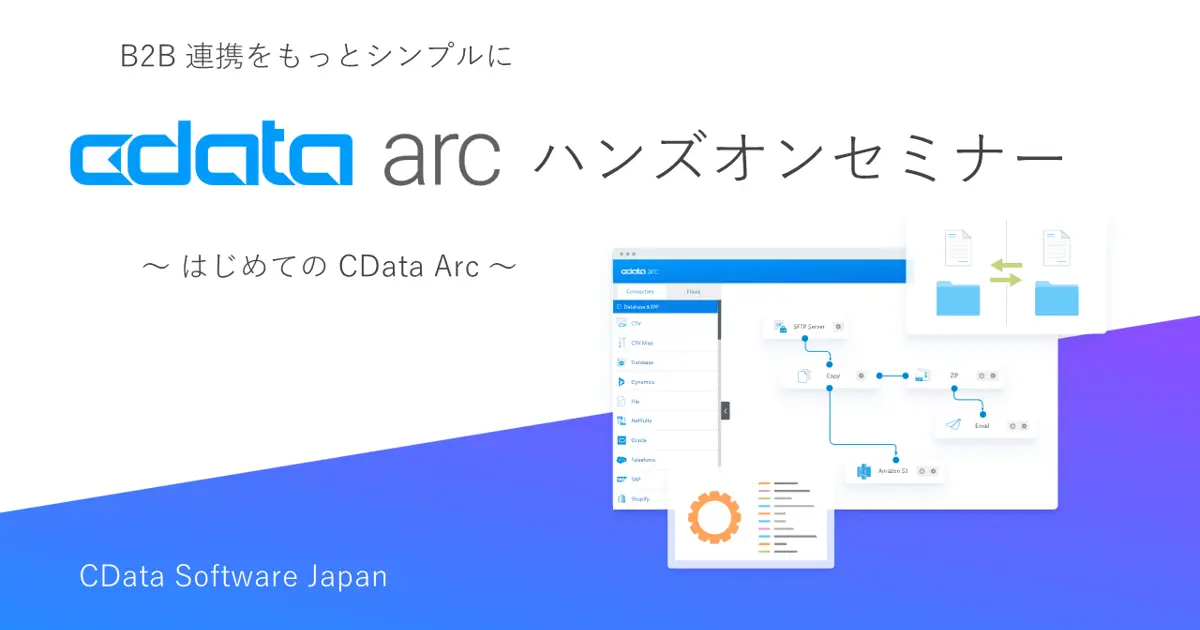 CData Arc ハンズオンセミナー｜4/26（水）15：00～16：30