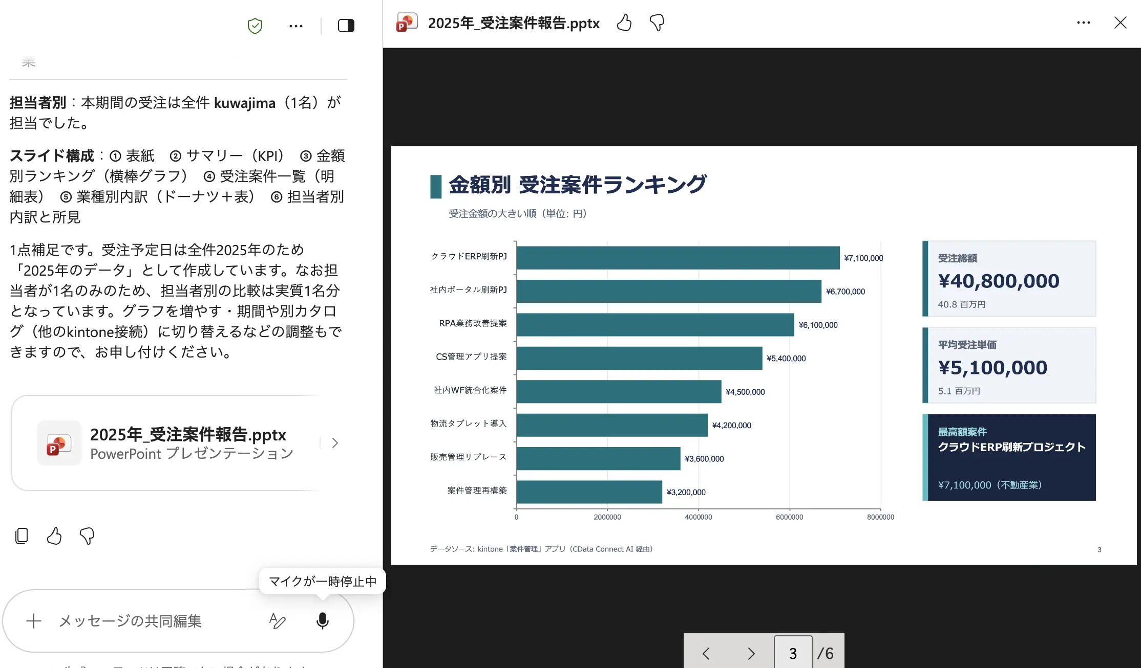 Copilot Cowork でkintone のデータを活用する方法:CData Connect AI × MCP プラグイン連携