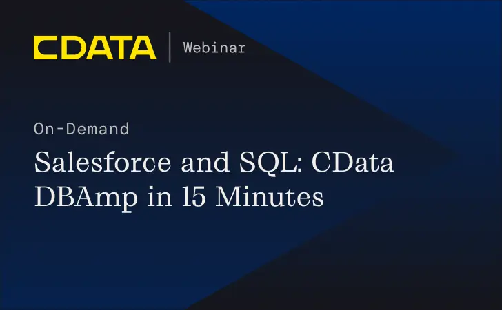 Salesforce and SQL: CData DBAmp