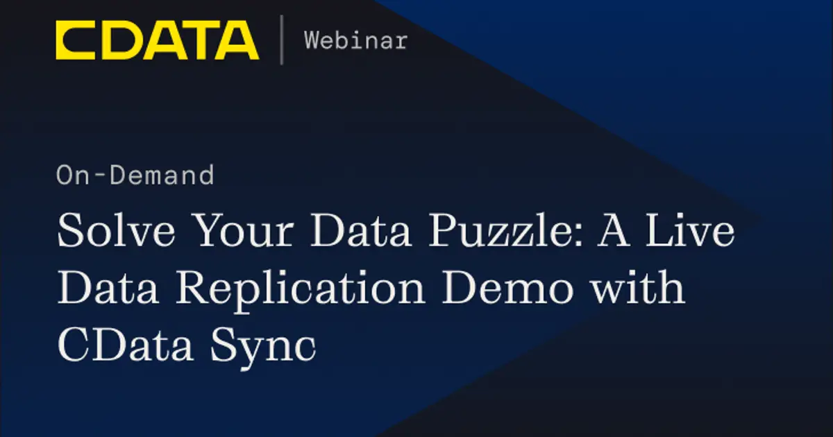 A Live Data Replication Demo with CData Sync