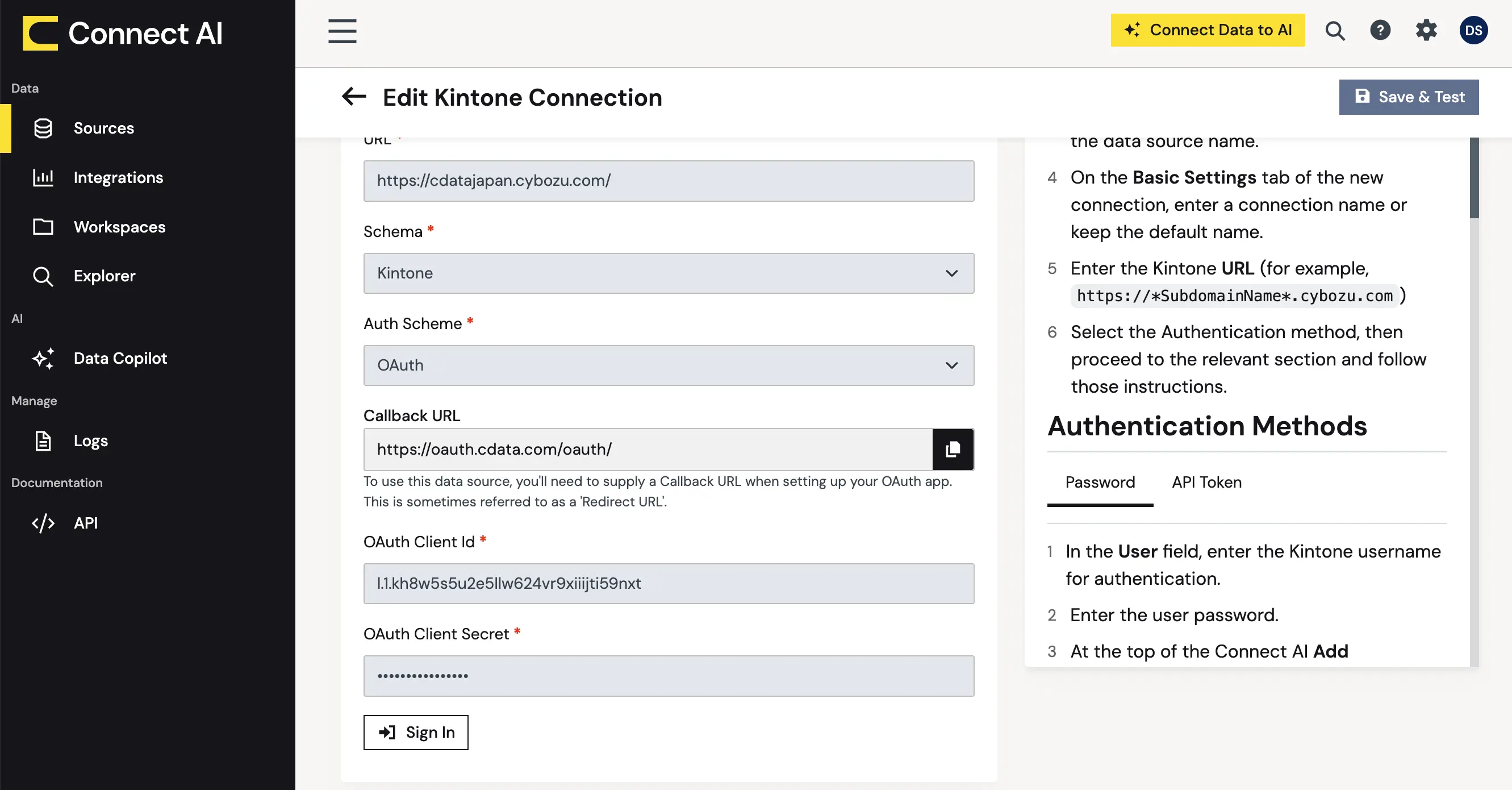 kintone MCP コネクタが Per User Authentication に対応:CData Connect AI でユーザーごとの認証を設定する方法