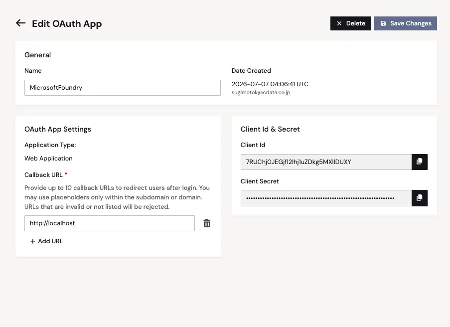 Microsoft Foundry エージェントから Salesforce データに安全にアクセスする — CData Connect AI × OAuth identity passthrough 連携ガイド