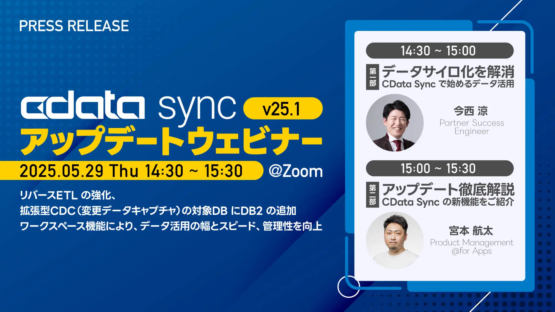 リバースETL 機能を大幅強化・連携先としてkintone をサポートした『CData Sync V25.1』をリリース