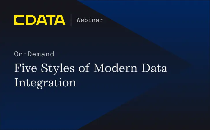 Five Styles of Modern Data Integration