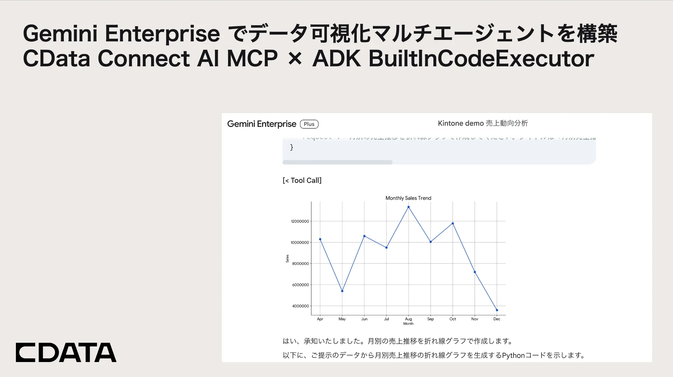 Gemini Enterprise でデータ可視化マルチエージェントを構築