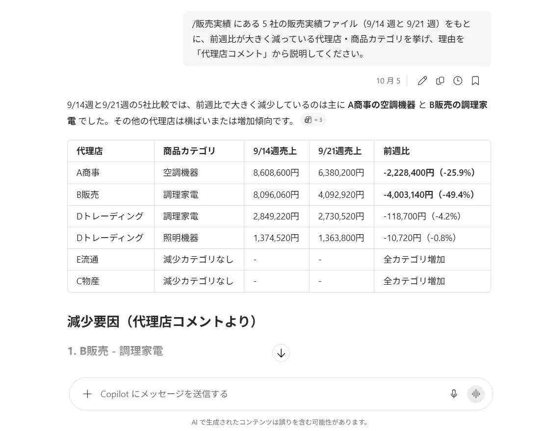 SFTP に届く販売実績をCData Arc を利用してCopilot で分析できる場所へ