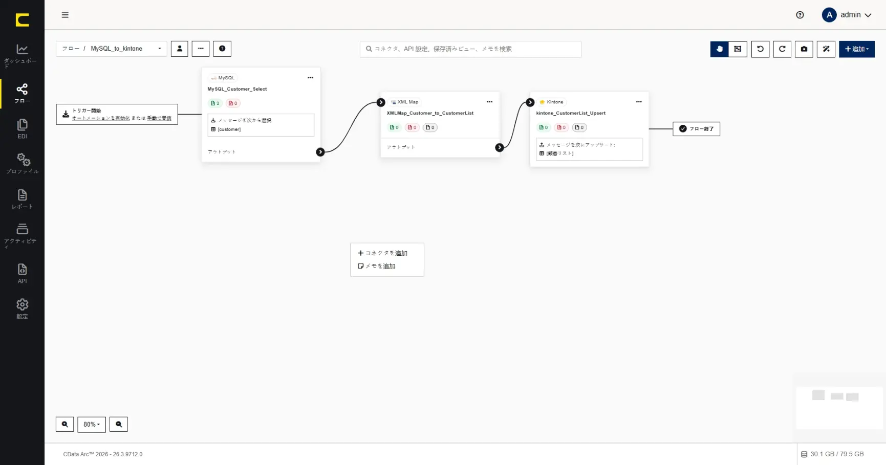 CData Arc ハンズオンテキスト(シナリオ1-1)