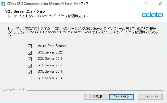 SSIS Components target SQL Server