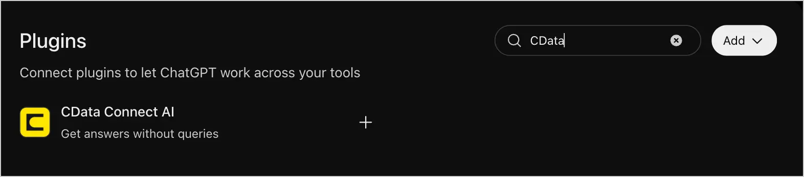 Search CData