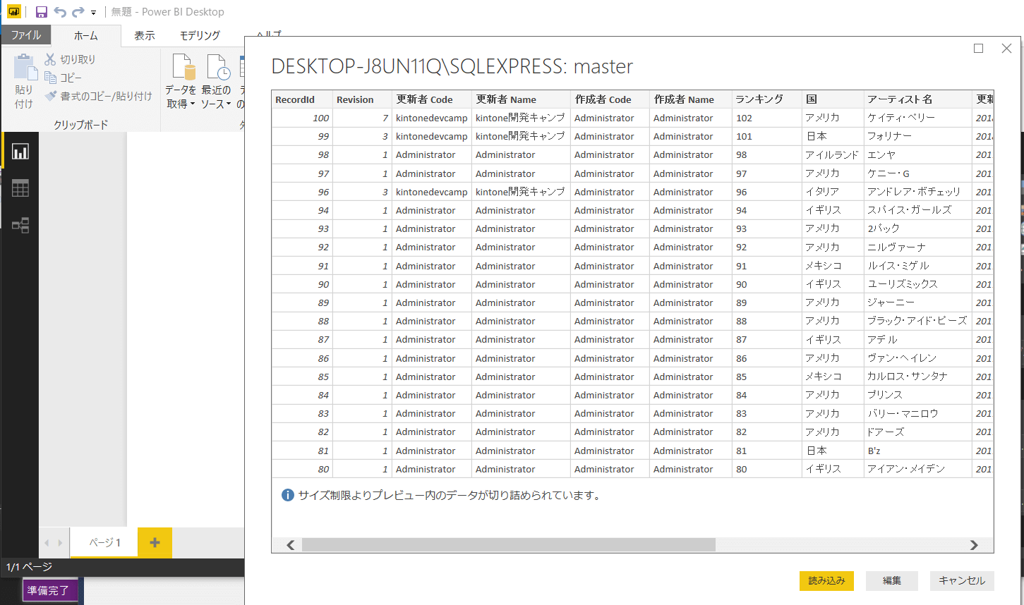 SQL Server にkintone リンクサーバーを作成、PowerBIやTableau からデータを参照