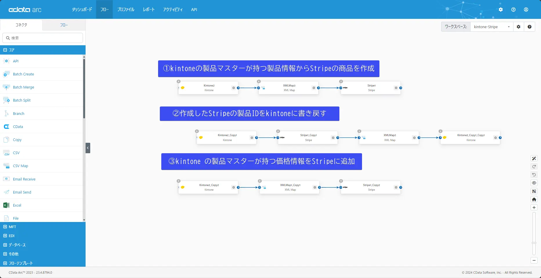 kintoneとStripeをノーコードで連携!kintoneの製品マスタを自動でStripeに移行してみる