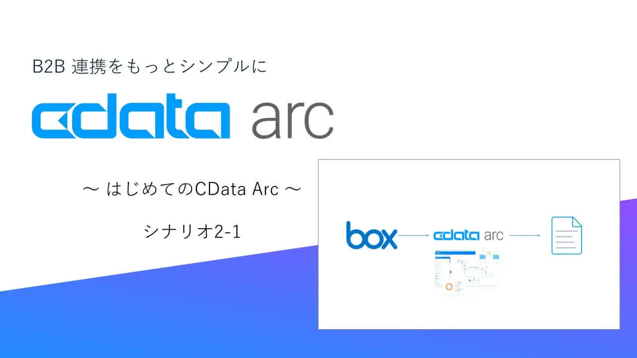 CData Arc ハンズオンテキスト（シナリオ2-1）