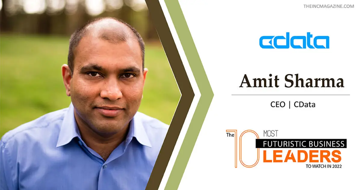 CData のCEO Amit Sharma が2022年の最も未来的なビジネスリーダー10人に選出されました
