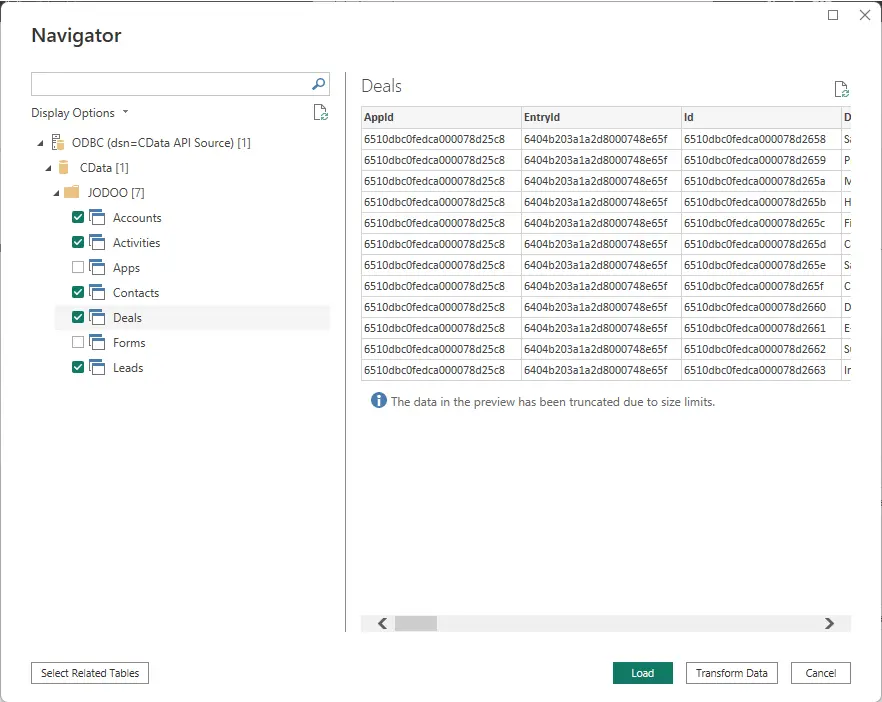 ノーコードアプリプラットフォーム JODOO のCRM アプリデータをPower BI Desktop で可視化・分析