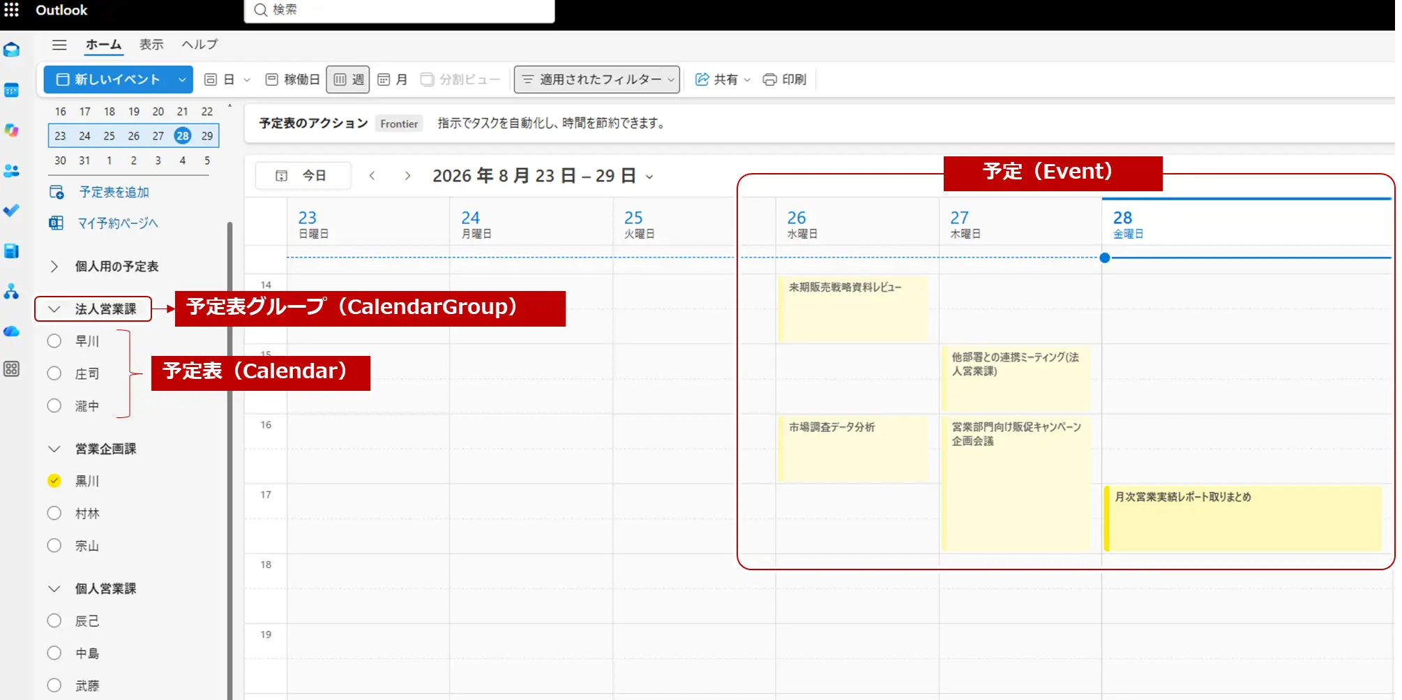 Office365ドライバーで予定表を管理する