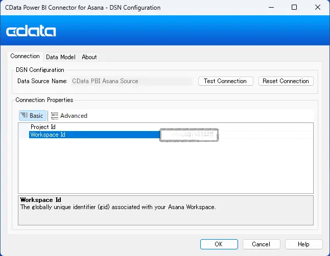 CData Asana Power BI Connector でAsana に接続