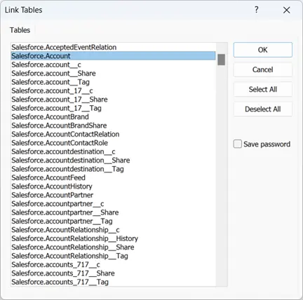 MS Access Salesforce