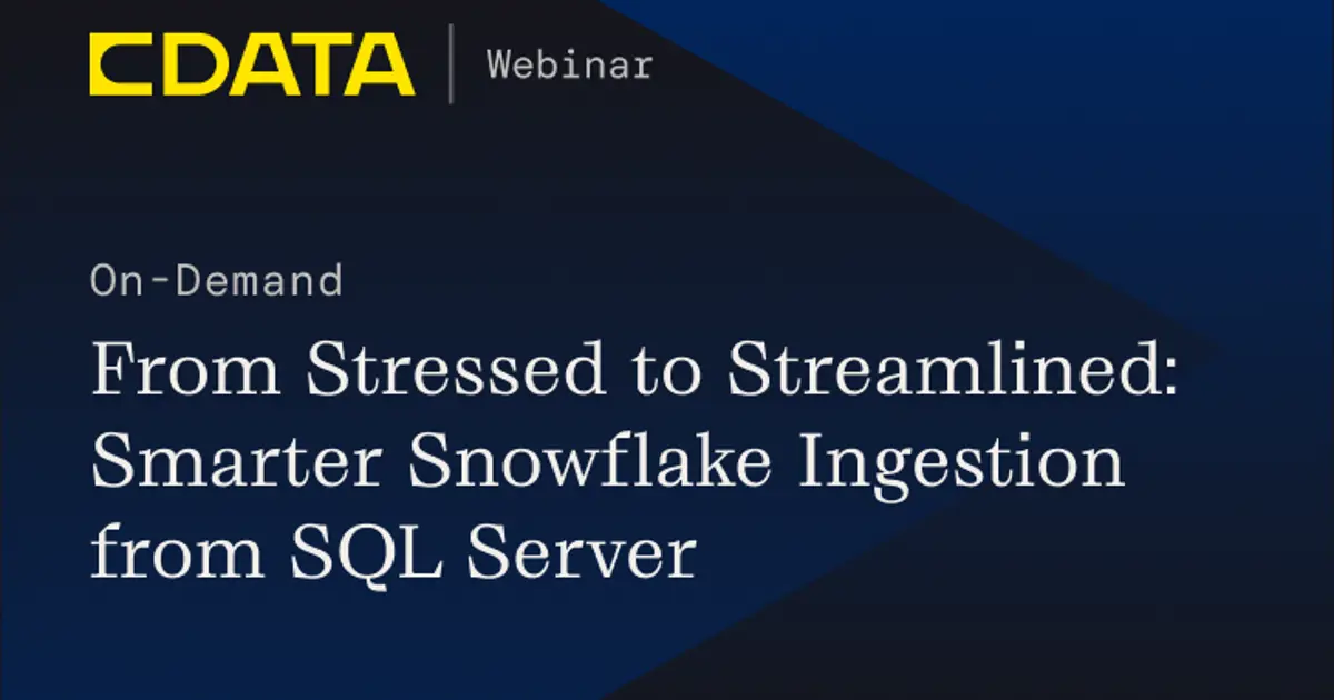 Smarter Snowflake Ingestion from SQL Server