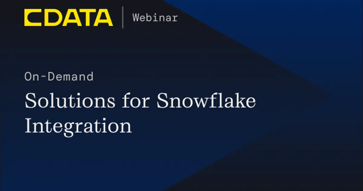Solutions for Snowflake Integration