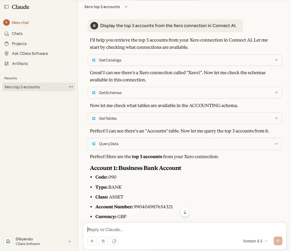 Integrating Xero and Claude
