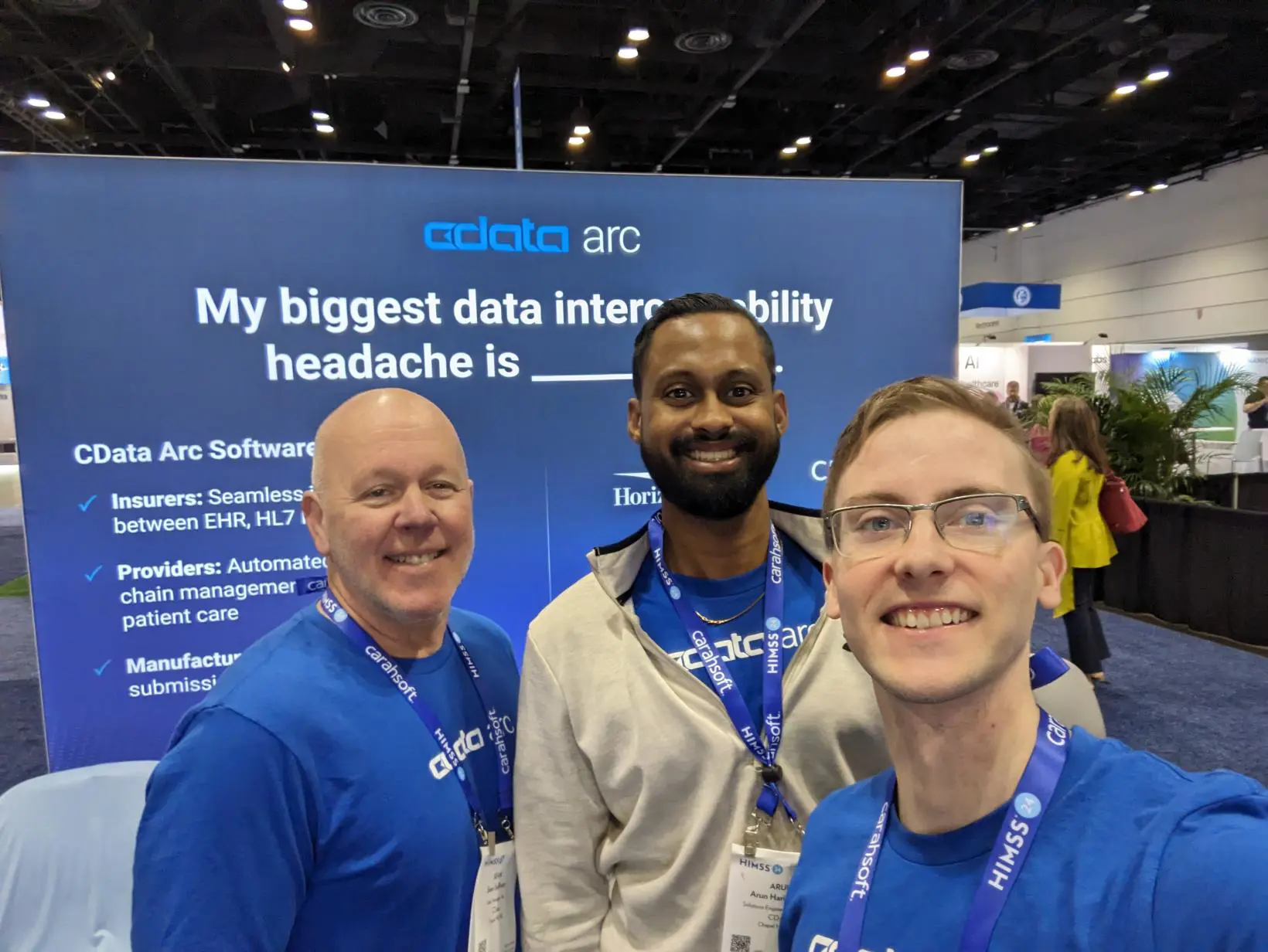 HIMSS booth photo - selfie