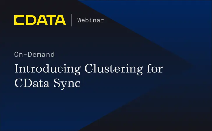 Introducing Clustering for CData Sync