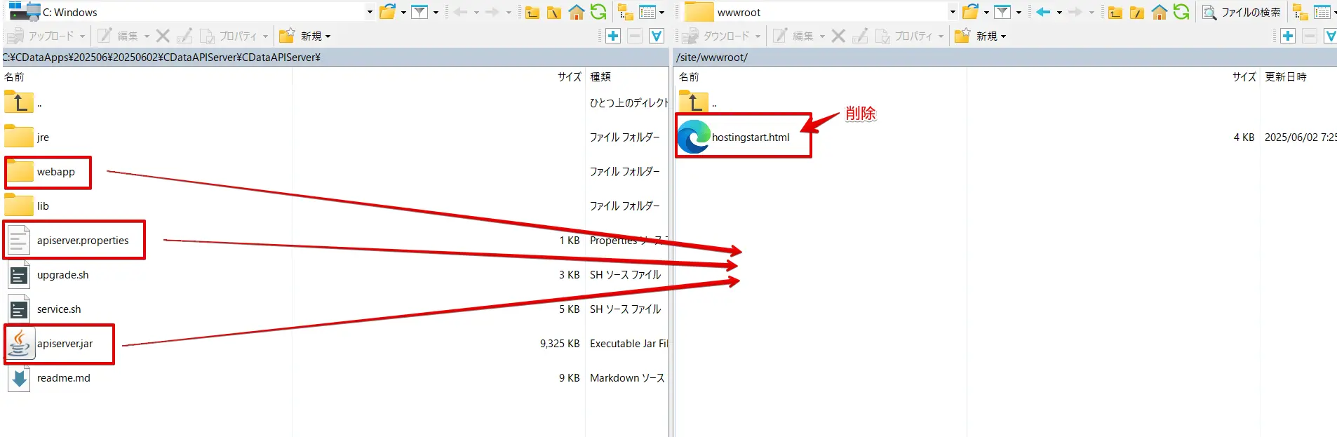API Server のデプロイ