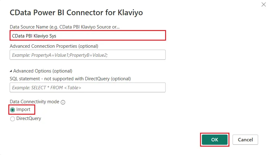 Klaviyo through CData Solutions
