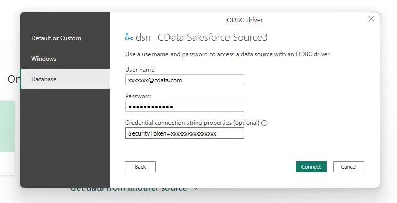 Power BI 側でSalesforce への認証を行う方法