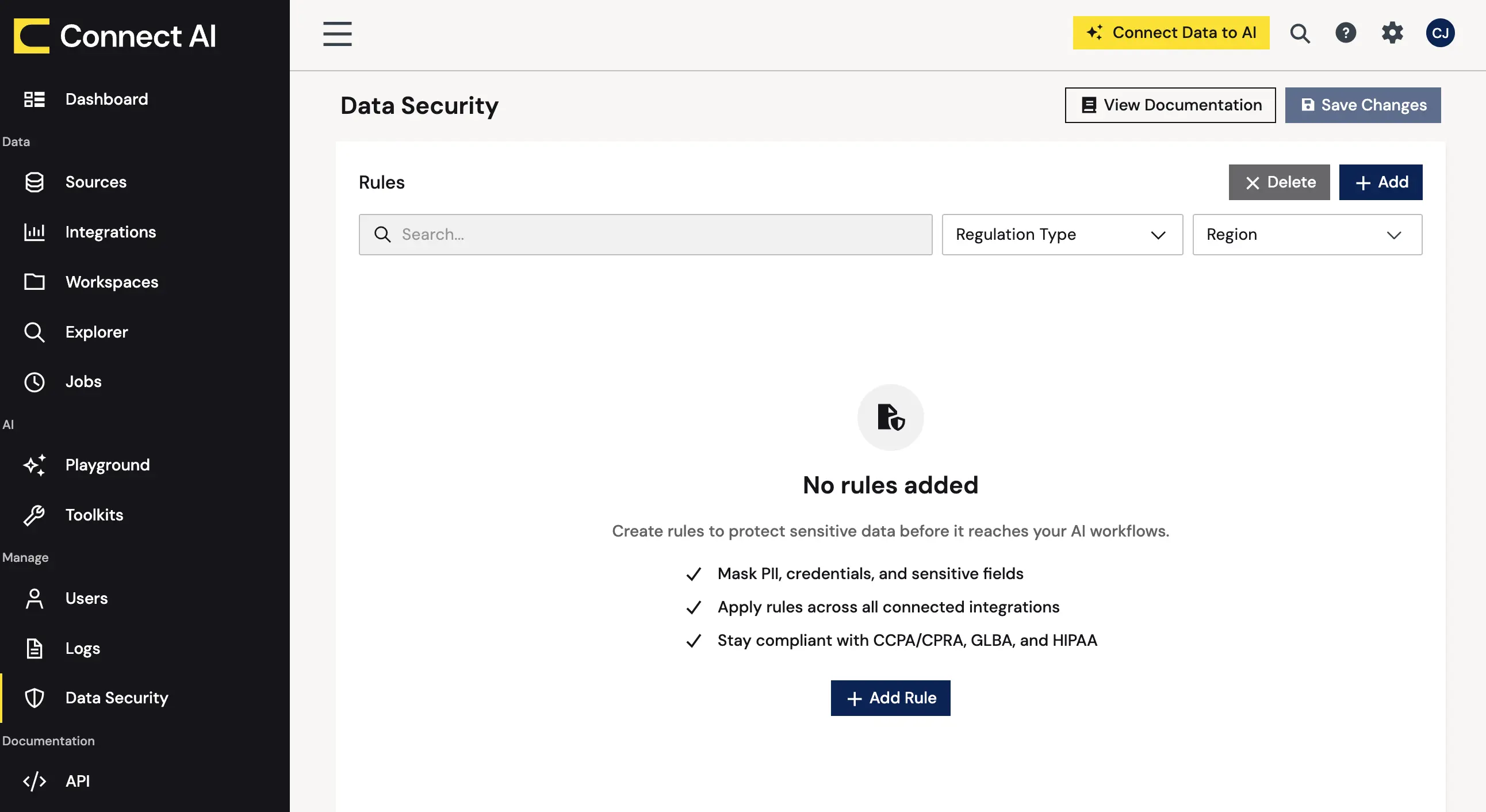 AI 連携時の機密データ(PII・カード情報)を検知・マスキングする方法:CData Connect AI の Data Security