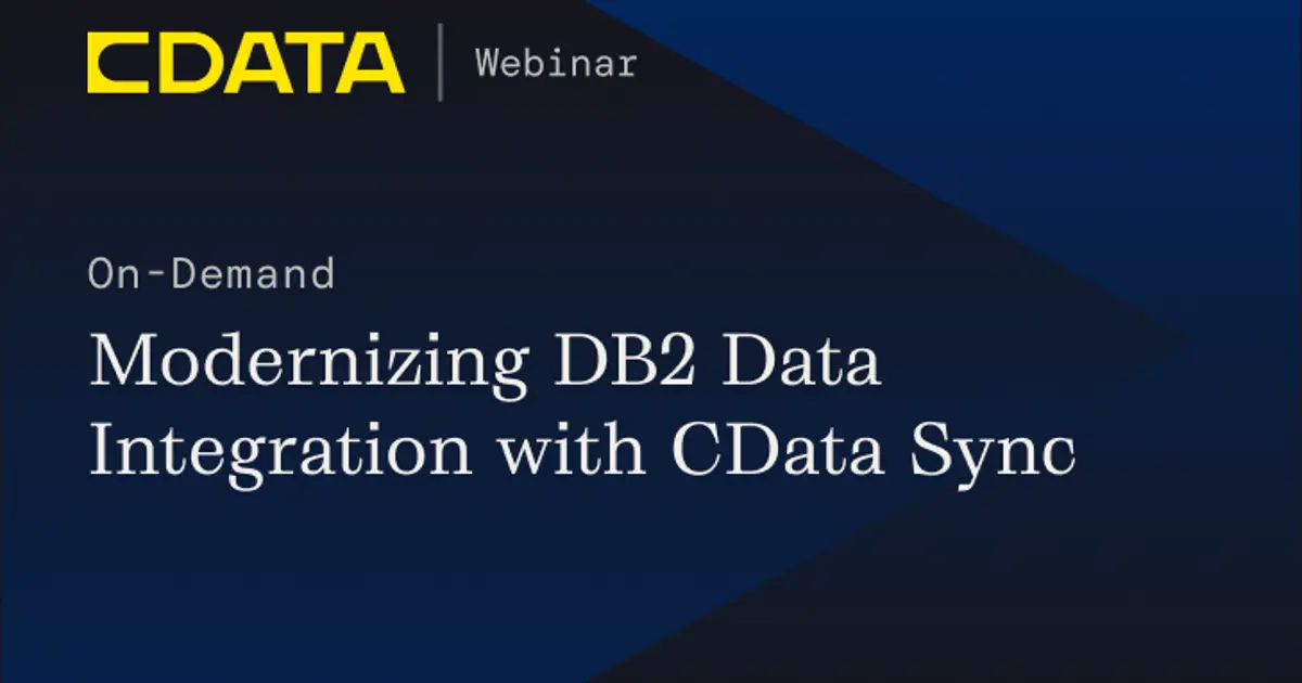 Modernizing DB2 Data Integration with CData Sync