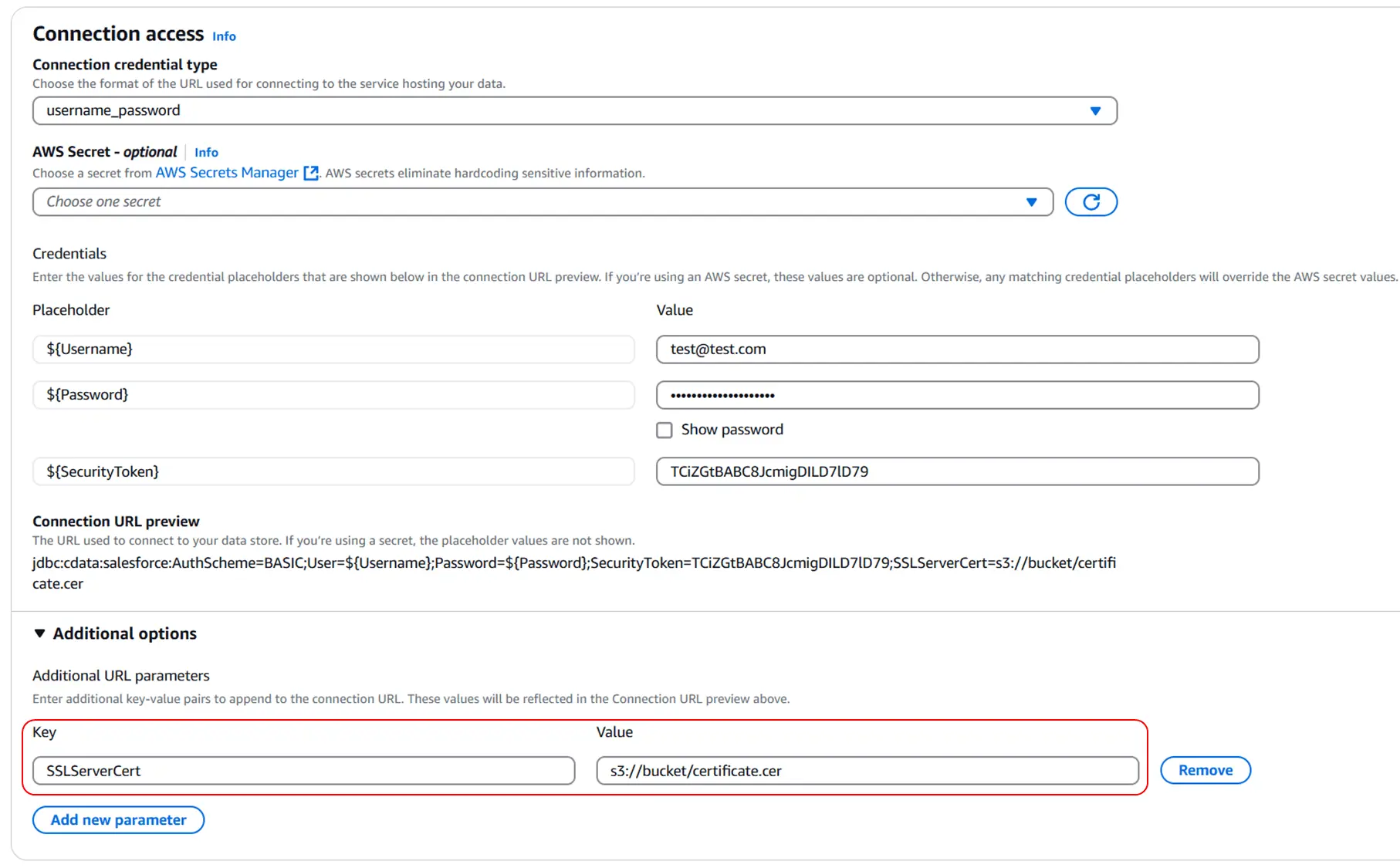 CData AWS GlueコネクタでAmazon S3にあるSSLサーバ証明書を読む方法