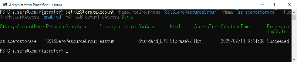Set-AzStorageAccount